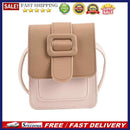 Fashion Contrast Color PU Leather Crossbody Bag Casual Women Mini Shoulder Bags
