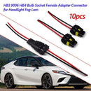 10x 9005 HB3 9006 HB4 Bulb Sockets Female Adapter Connector for Headlight Fog