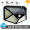 100 LED Solar Power PIR Sensor Motion Wall Light Outdoor Garden Waterproof hot.