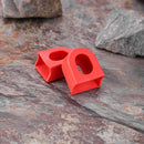 2pcs/set Bicycle Crankset Crank Wheel Protective Sleeve Protector (Red)