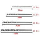 40pcs Mini Drill HSS Bit 0.5mm 2.0mm Straight Shank Twist Drill Bits Set Newly