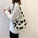 Fluffy Large Capacity Soft Plush Handbags Shoulder Bags Crossbody Bags Totes