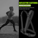 Reflective Straps Night Running Riding Vest Adjustable Safety Band (Black) Newly
