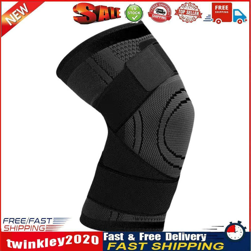 Breathable Sports Compression Knee Strap Elastic Knee Protective Pad (M) Newly
