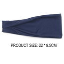 Sweat Headband Non-slip Elastic Stretch Hair Band Sports Safety (Navy Blue)