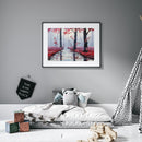 Red woods 50x40cm Oil Paint By Numbers Picture DIY Painting HY2106026