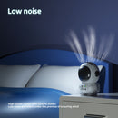 Mini Electric Fan Cute Astronaut Bladeless Spaceman Neck Air Cooler (Black)