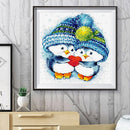 5D Diamond Painting Christmas Penguin Full Round Mosaic Picture DIY Home Decor