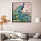 DIY Peacock Part Drill Diamond Painting Kit Handmade Rhinestone Beaded Picture