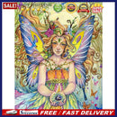 5D Diamond Painting Kit Butterfly Fairy Full Round Drill Rhinestone DIY Wal