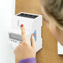 Digital 3 Phase 4 Wire Electric Energy Meter DIN Rail kWh Power Wattmeter Newly