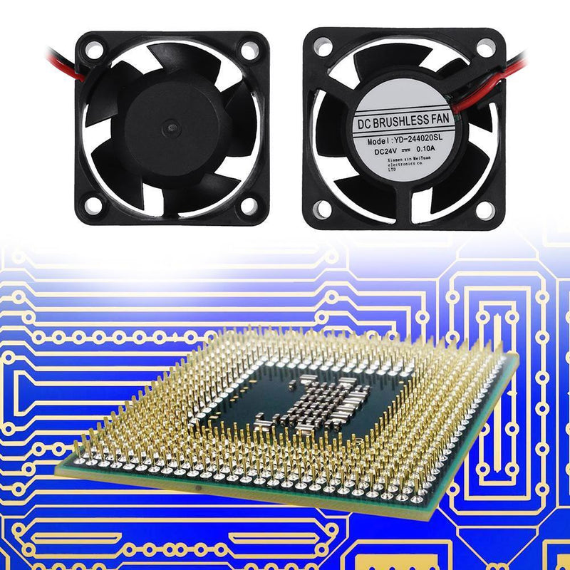 Waterproof YD-244020SL 24V 40x40x20mm Low Noise Brushless DC Cooling Fan Newly