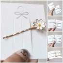 Women Girls Daisy Flower Hairpins Hair Clip Headdress Wedding Bridal FAST B4Z2
