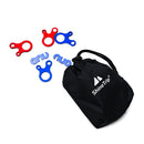 Outdoor Hiking Kits Storage Bag Camping Nail Wind Rope Buckle Pouch (Black)