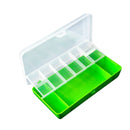 11 Compartments Fishing Box Double Layer Lure Hook Storage Case (Green) Newly