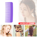 Smooth Comb Portable Wide Tooth Hairdressing Comb Pro Flat Comb (Purple) Newly