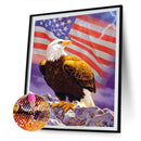 5D DIY Flag Eagle Full Square Drill Mosaic Diamond Painting Rhinestone Art Cr