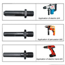 3x Split Cone Drill Bit Round/Hex/Square Firewood Splitter Adapter Extensio