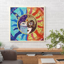 5D DIY Masked Sunflower Girl Partial Special Shaped Drill Diamond Painting