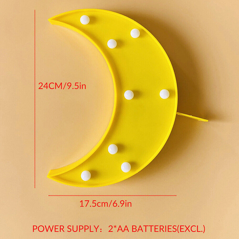 LED Moon Night Light Bedroom Sleeping Lighting Home Party Atmosphere Decor