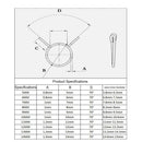 420pcs/box Fuel Line Pipe Clips Hose Clamp Spring Pipe Clips Water Pipe Buckle