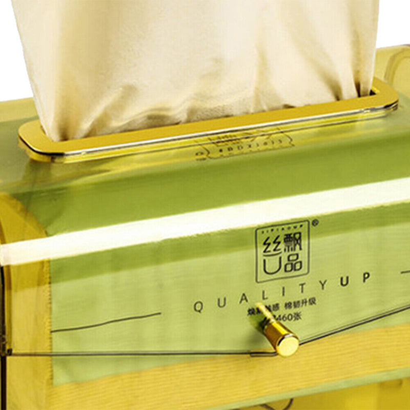 Transparent Tissue Storage Box Creative Desktop Paper Holder Organizer for Home