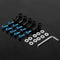10pcs 5mm/0.20in Motorcycle Windscreen Windshield Bolt Screw Kit (Blue)