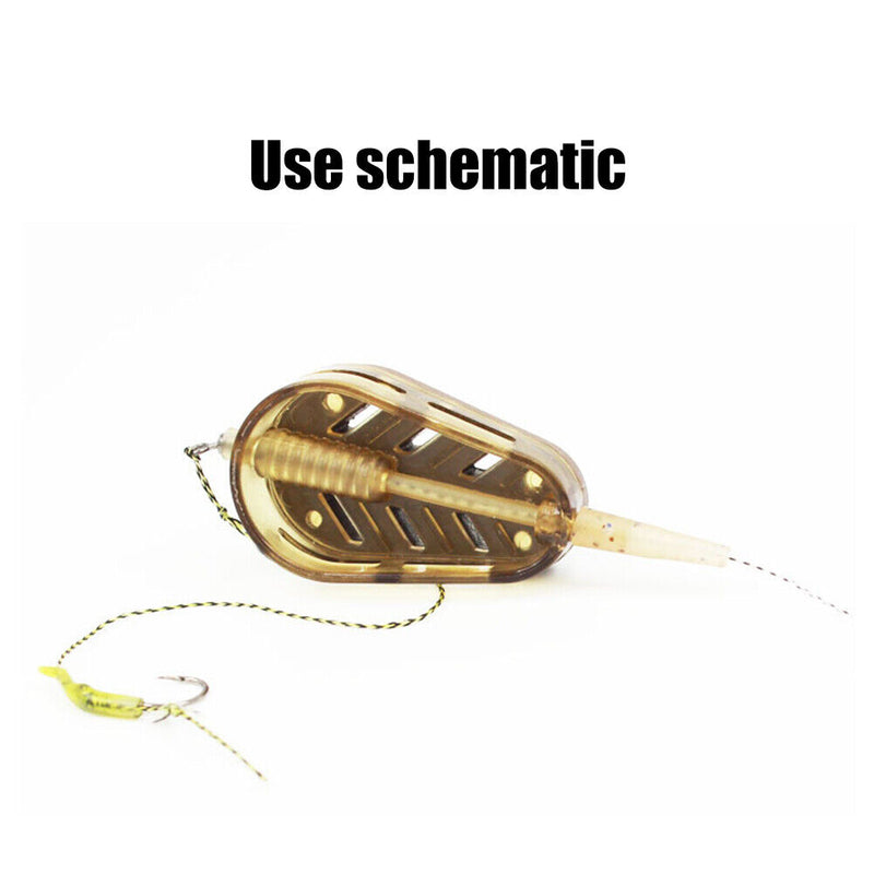 Carp Fishing Feeder Holder Explosion Hooks Inline Method Feeder Tackle Accessory