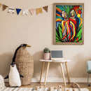 5D Diamond Painting Man and Chicken Full Round Diamond Rhinestone Set