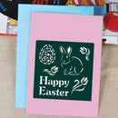 Easter Theme Metal Cutting Dies Easter Bunny Eggs Embossing Template DIY B5L0