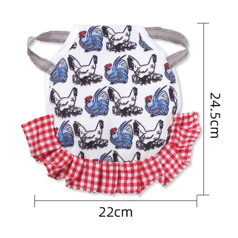 Pet Feather Protector Cloth Elastic Cock Pattern Back Wing Protector (D) Newly