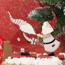 Home Wooden Craft Chrismtas Wood Ornament Desktop Decoration Santa Claus