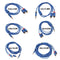 3pcs 3.5mm Male to 2 RCA Male Aux Audio Cable(10m)