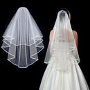 Double-layered Modeling Yarn Elegant Veil Short Tulle Wedding Accessories