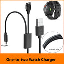 Smart Watch 2 in 1 USB-C PD Fast Charger Cable for Garmin 7 7S 6X 5S Venu2
