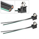 2pcs Car Halogen Lamp Headlight Socket Harness Connector Plug Adapter Wire Newly
