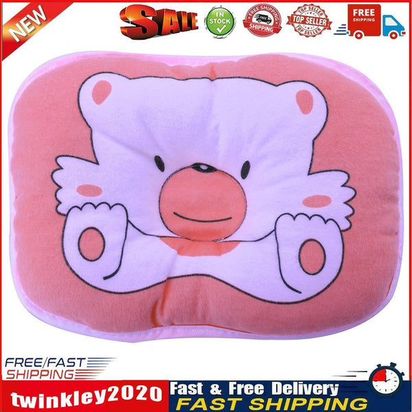 Newborn Infant Soft Neck Head Shape Baby Shaping Pillow (pink) Newly