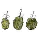 Energy Stone Necklace Pendant Torque Jewelry Moldavite Mineral Crystal A1P9