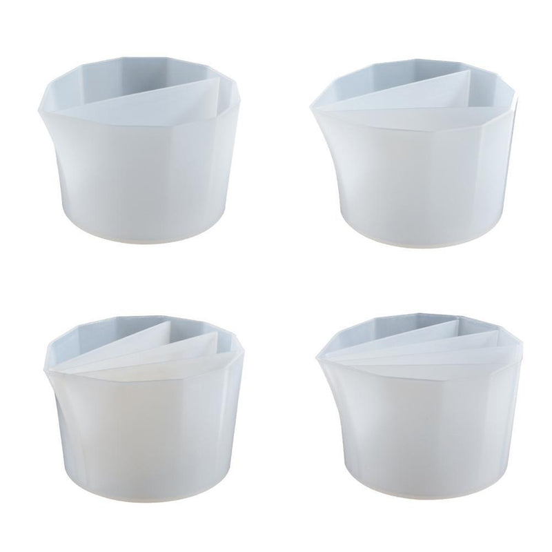 Silicone Split Color Mixing Cup - Multi Channels Paint Divider (4pcs)