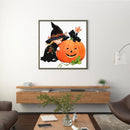 Halloween Pumpkin 5D DIY Full Round Drill Handmade Drawing Kit Diamond Painti