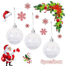 Crafts Home Decor Gifts Ball Bauble Plastic Snow Ball Drop Pendant Xmas Hanging