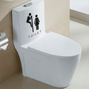 Removable Toilet Seat Bathroom Door WC Sign Waterproof Wall Stickers Newly