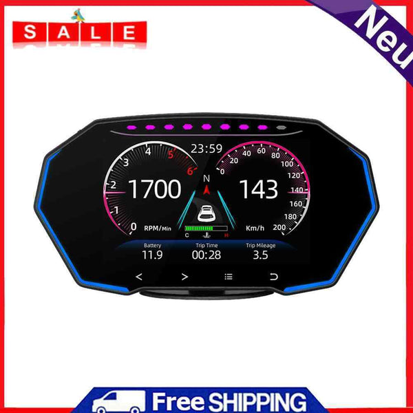 Head Up Display 4-Inch Car Electronic Voltage Alarm Overspeed Warning System