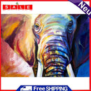 Elephant Oil Painting By Numbers DIY Canvas Picture Hand Painted Home Decoration