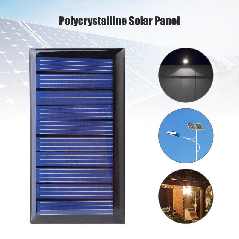 0.3W 5V 60mA Solar Panel Polycrystalline Cell Panel for 3.6V Battery (2pcs)