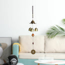 40cm Soft Feng Shui Bagua Garden Wind Chimes 3 Bells Hanging Decorationr Outdoor