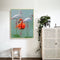 Canvas Painted Oil Paint By Numbers Pink Bird DIY Wall Art Modern Bedroom Decor