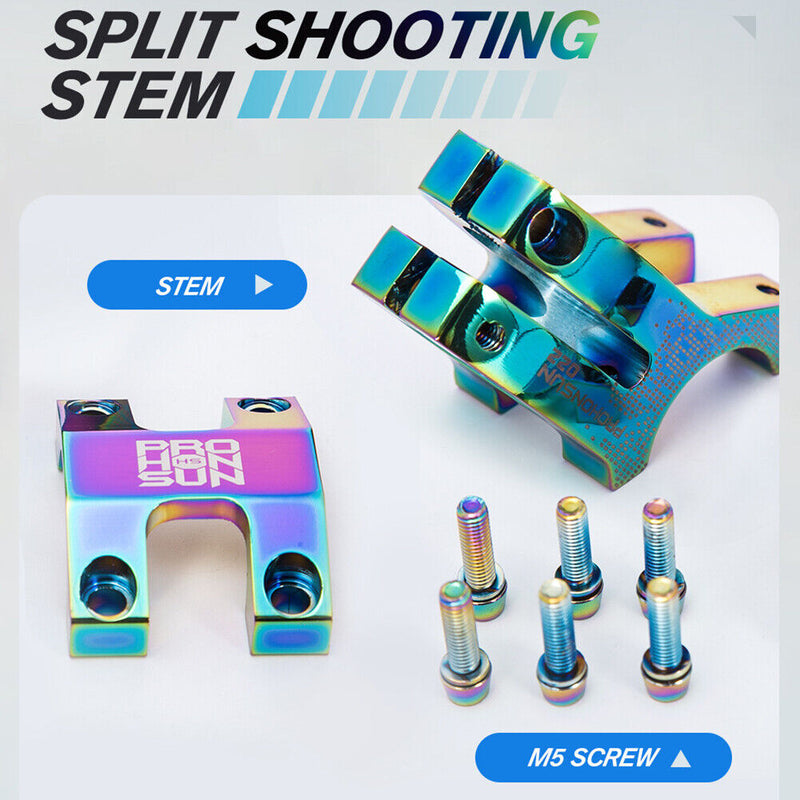 Aluminum Alloy Mountain Bike Riser Stem Ultra-Light Bicycle Stem (Dazzling)