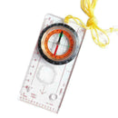 Map Compass Ruler Travel Navigation Ruler For Camping Hiking S0E7