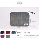 Travel Watch Band Storage Bag Earphone Data Cable Strap Organizers (Grey) Newly